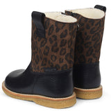 Angulus Tex-Boots w. Zipper Black/Brown Leo 3