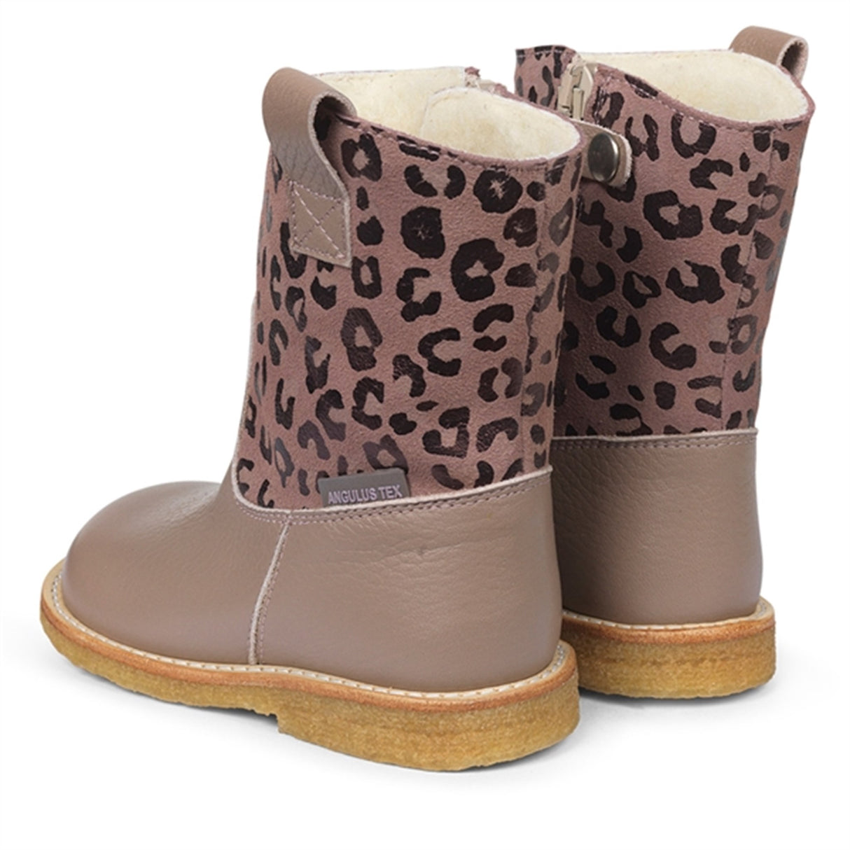 Angulus Tex-Boots w Zipper Rose/Rose Leo 3