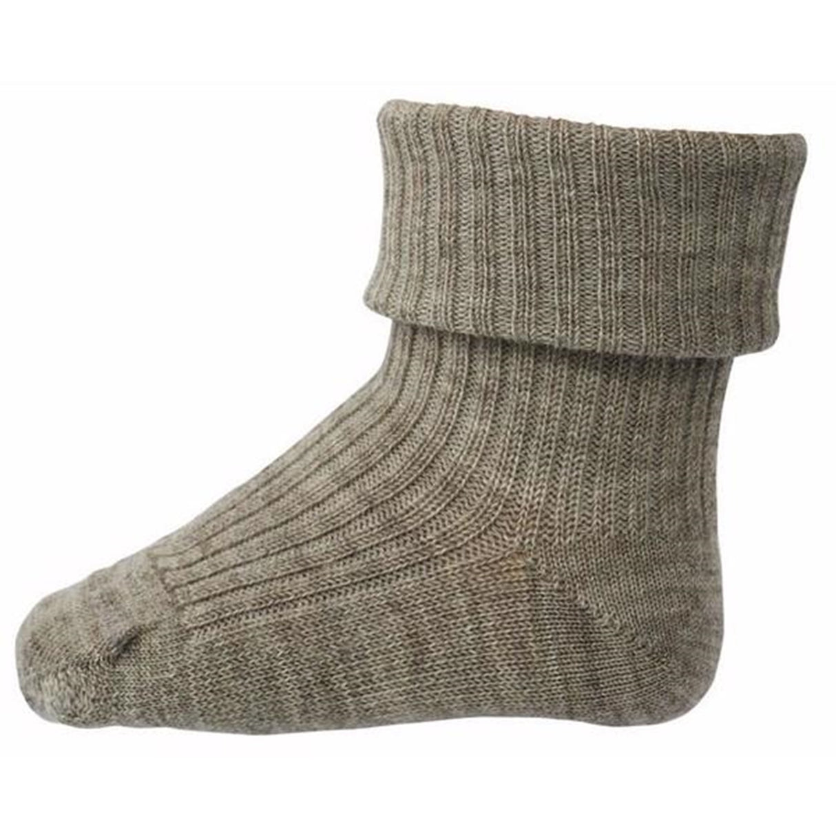 MP Wool Socks Rib Light Brown Melange