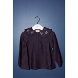 Copenhagen Colors Dk Denim Blue Denim Blouse w. Embroidery 2