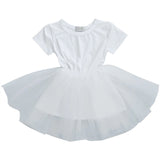 Dolly by Le Petit Tom Tutully T-Shirt Tutu Dress White