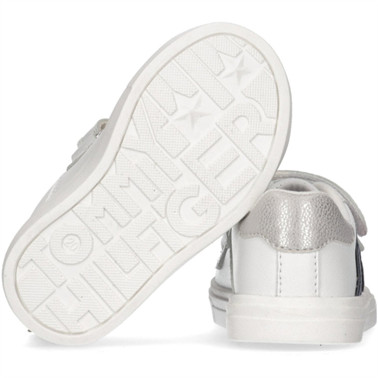 Tommy Hilfiger Flag Low Cut Velcro Sneakers White/Silver