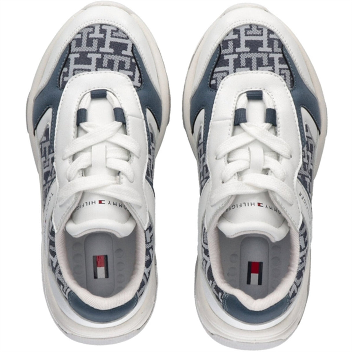 Tommy Hilfiger Low Cut Lace-Up Sneakers White/Denim