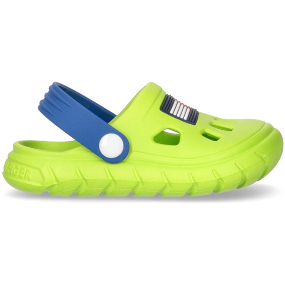 Tommy Hilfiger Flag Comfy Sandal Lime Green/Royal 3