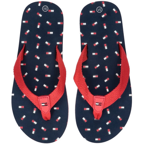 Tommy Hilfiger Flag Flip Flop Red/Blue 2