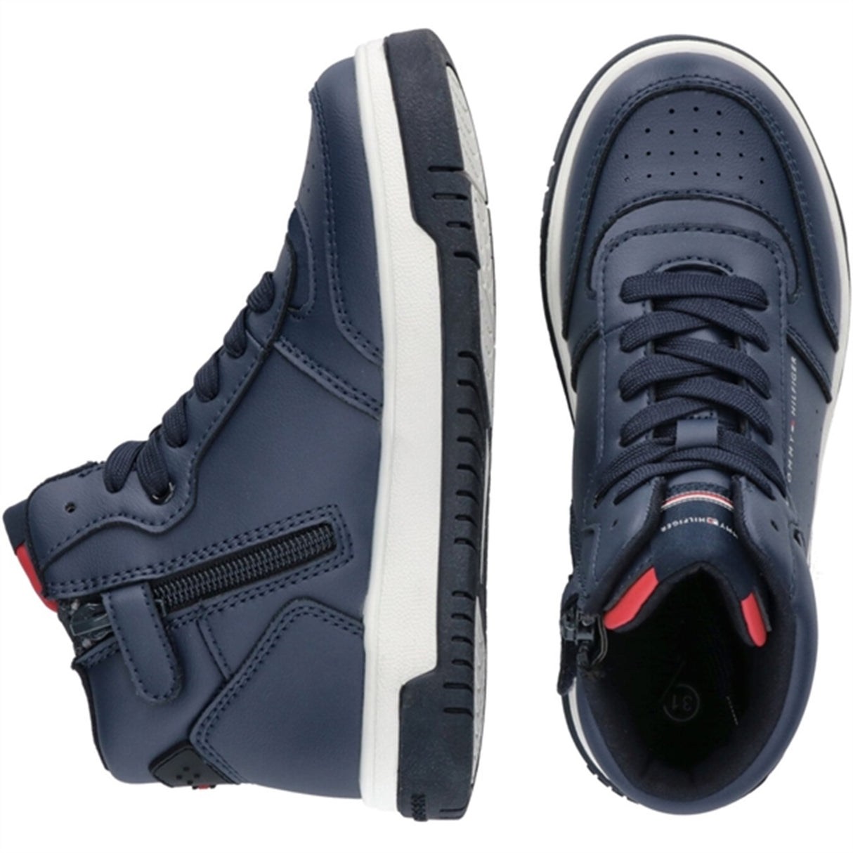 Tommy Hilfiger High Top Lace-Up Sneaker Blue