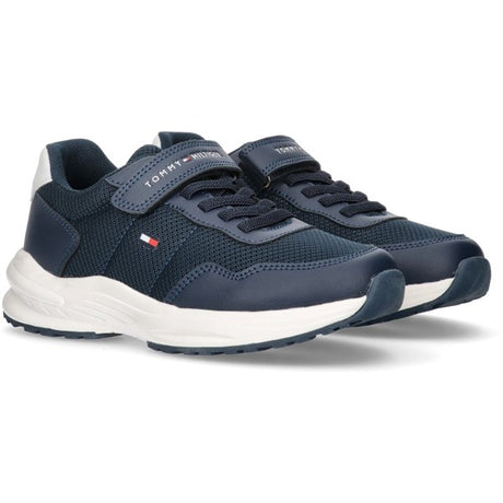 Tommy Hilfiger Low Cut Lace-up Velcro Sneaker Blue