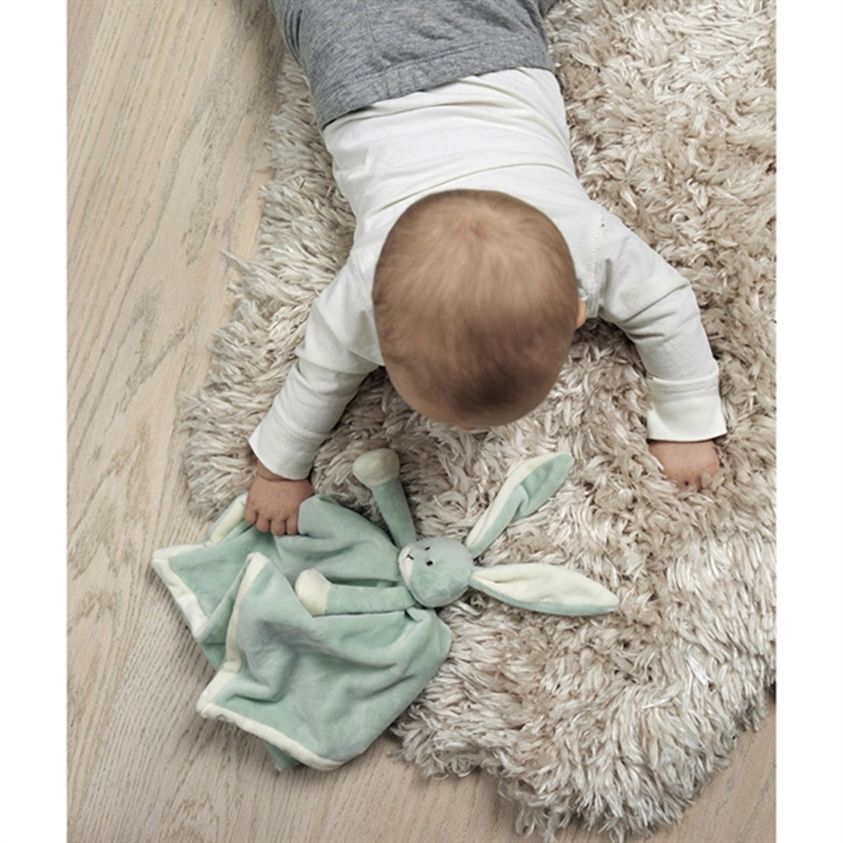 Teddykompaniet Diinglisar Soother Bunny Dusty Green 3