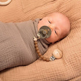 That's Pacifier Strap Transparent Brown