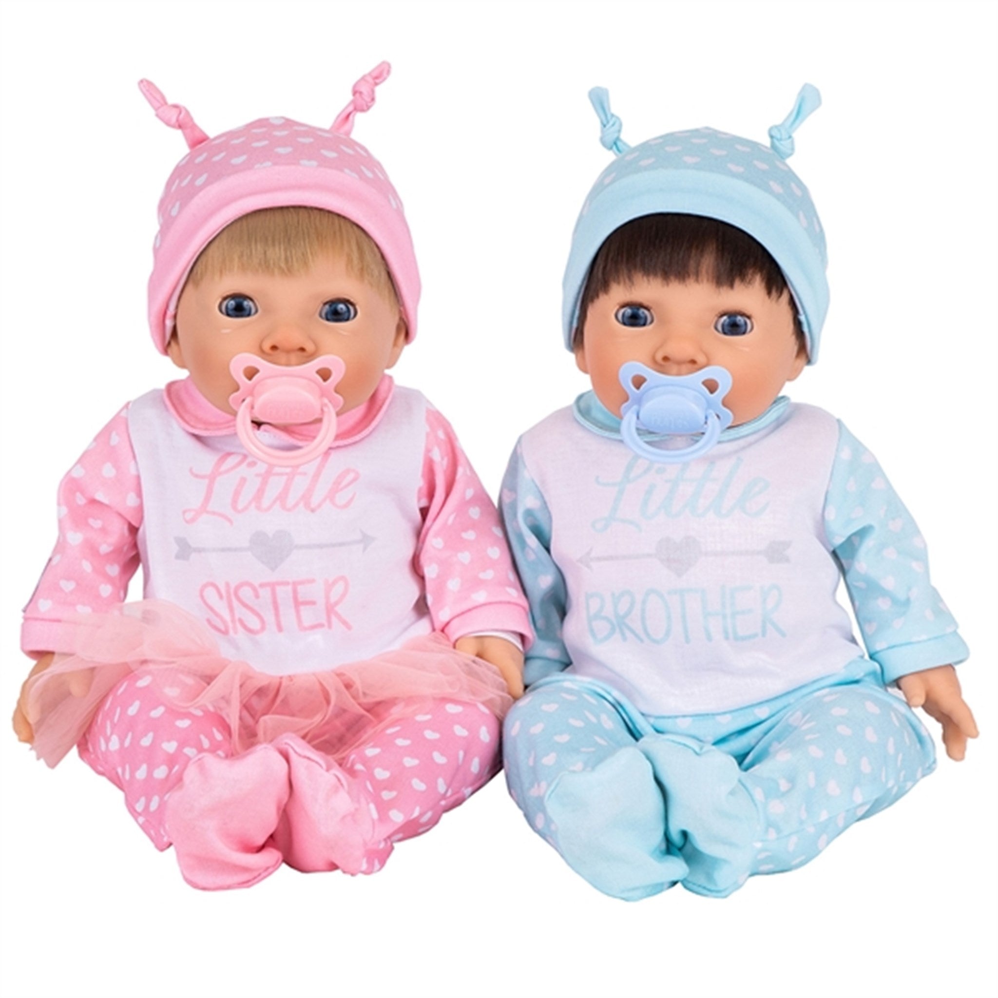 Tiny Treasures Twin Doll Set In Brother & Sister Outfit 2