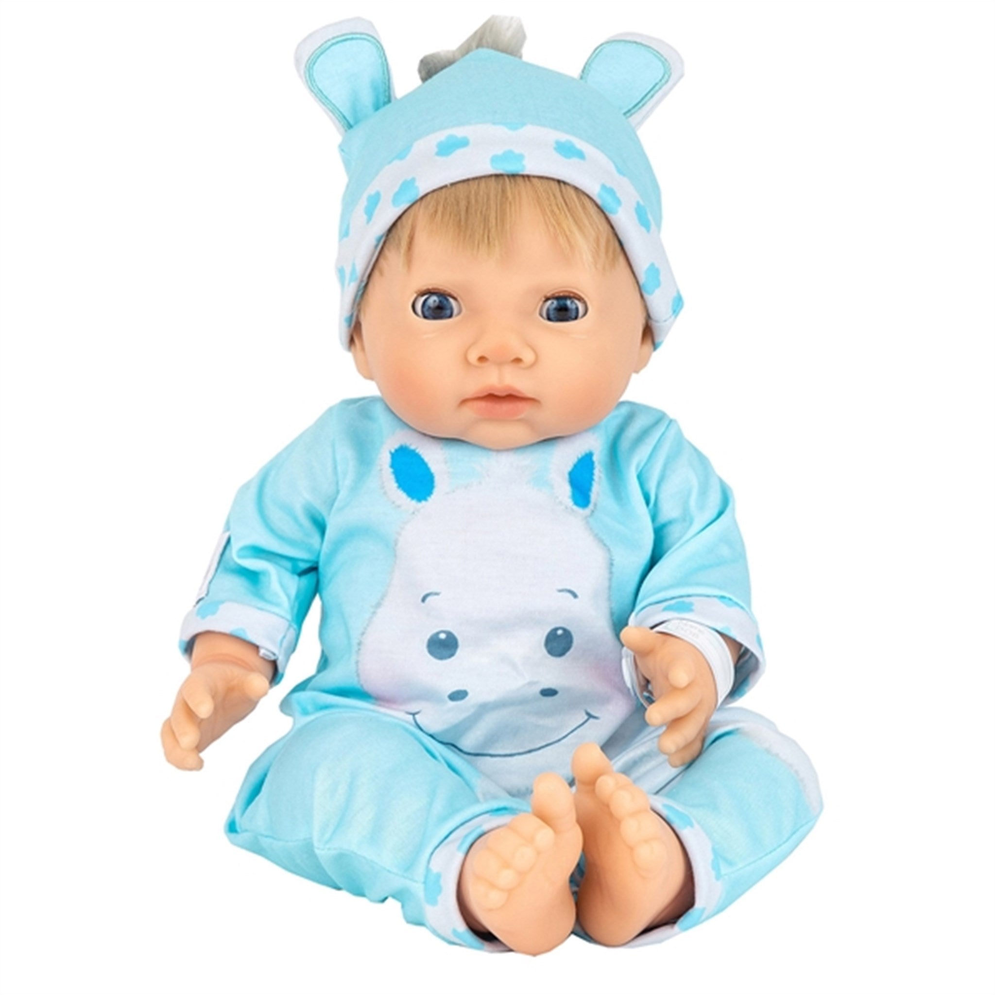 Tiny Treasure Blond Haired Doll Hippo Outfit 2