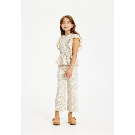 THE NEW White Swan Tiny Flower AOP Geneva Culotte Jumpsuit 2