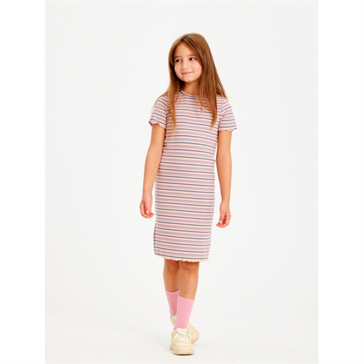 THE NEW Multi Stripe Gola Rib Dress 2