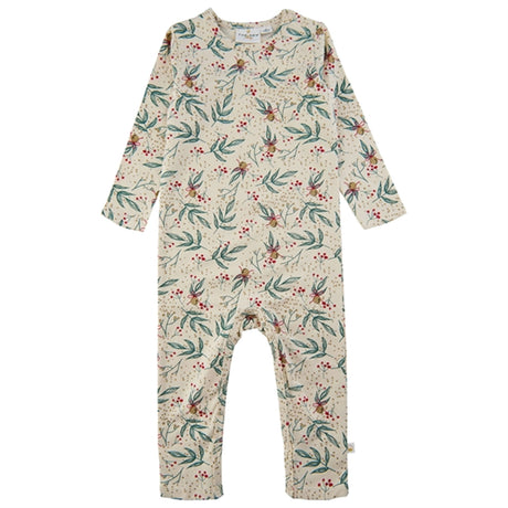 THE NEW Siblings White Swan Bell Aop Holiday Onesie