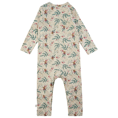 THE NEW Siblings White Swan Bell Aop Holiday Onesie 2