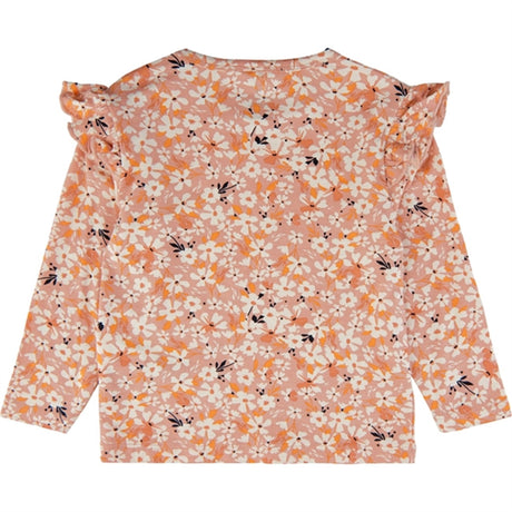 THE NEW Siblings Peach Beige Flower AOP Filia Blouse 2