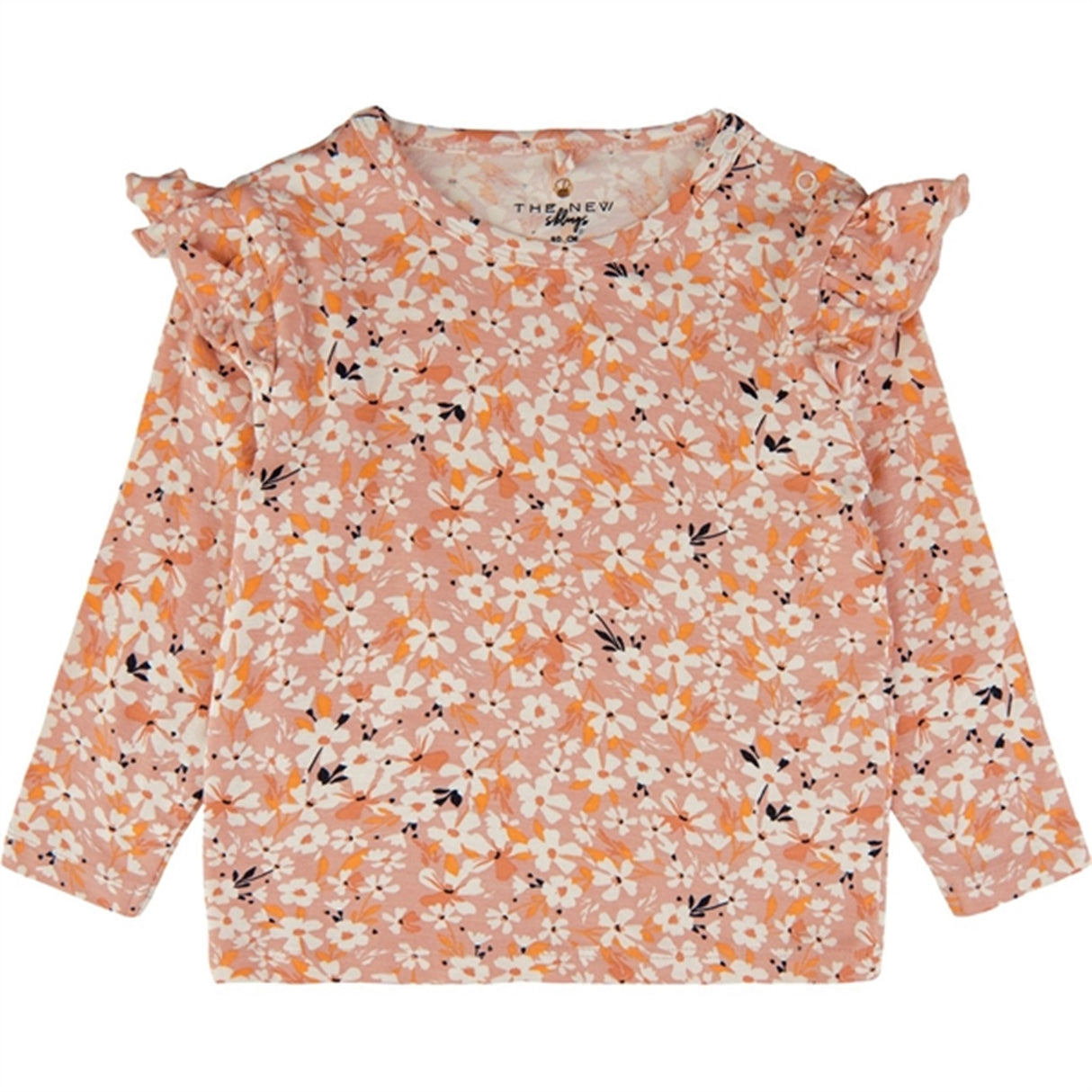 THE NEW Siblings Peach Beige Flower AOP Filia Blouse