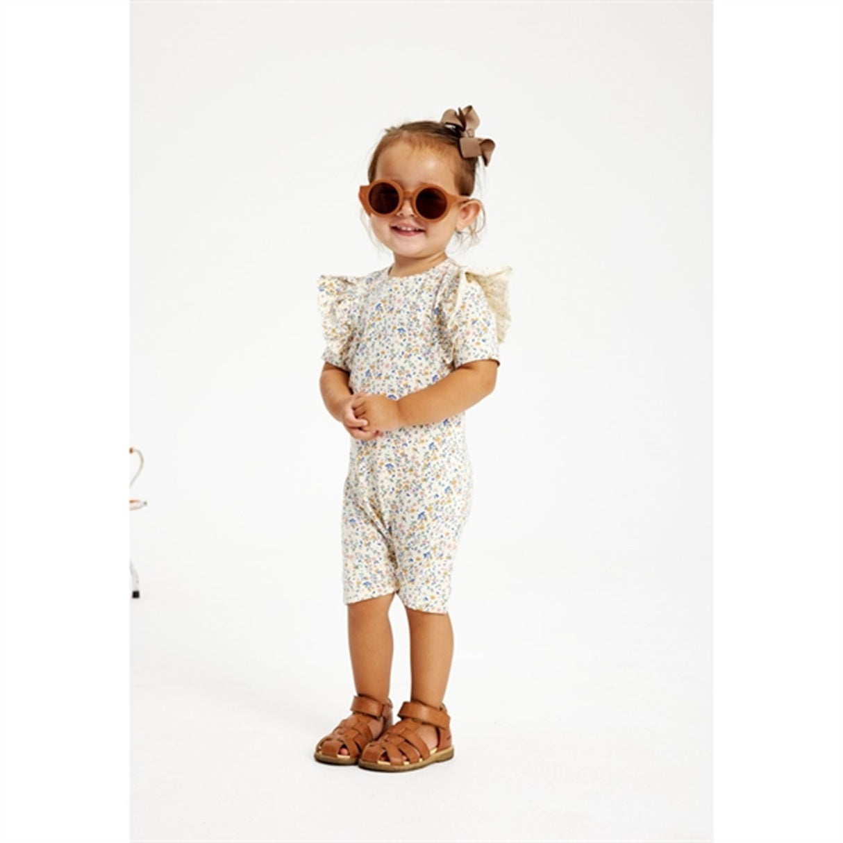 THE NEW Siblings White Swan Tiny Flower AOP Geraldine Jumpsuit 2