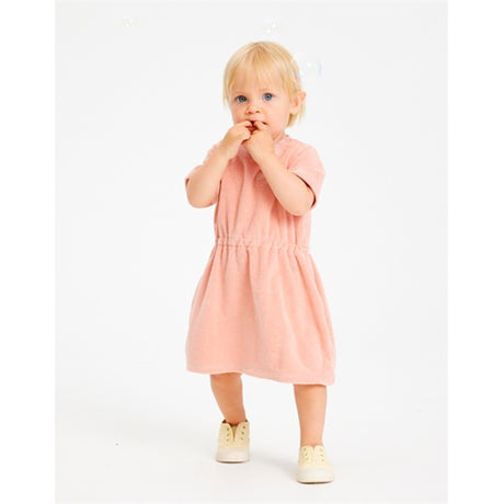 THE NEW Siblings Peach Beige Gertrud Terry Dress 2