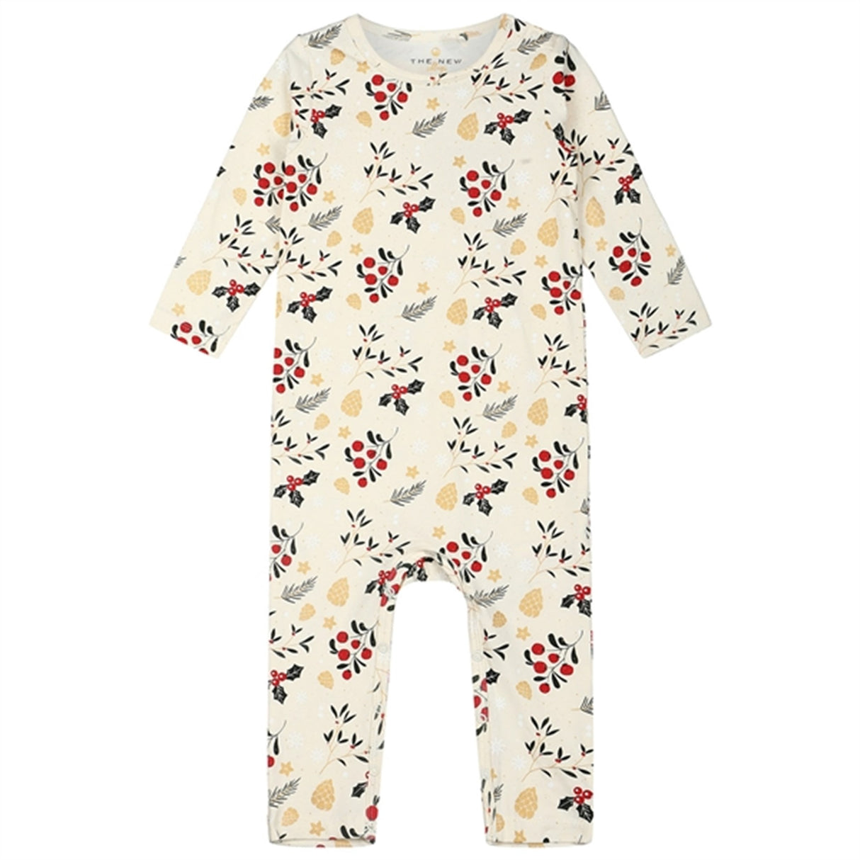 The New Siblings Ecru AOP Holiday Jumpsuit 3