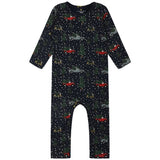 The New Siblings Navy Blazer Holiday Jumpsuit