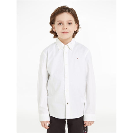 Tommy Hilfiger Boy Stretch Oxford Shirt White
