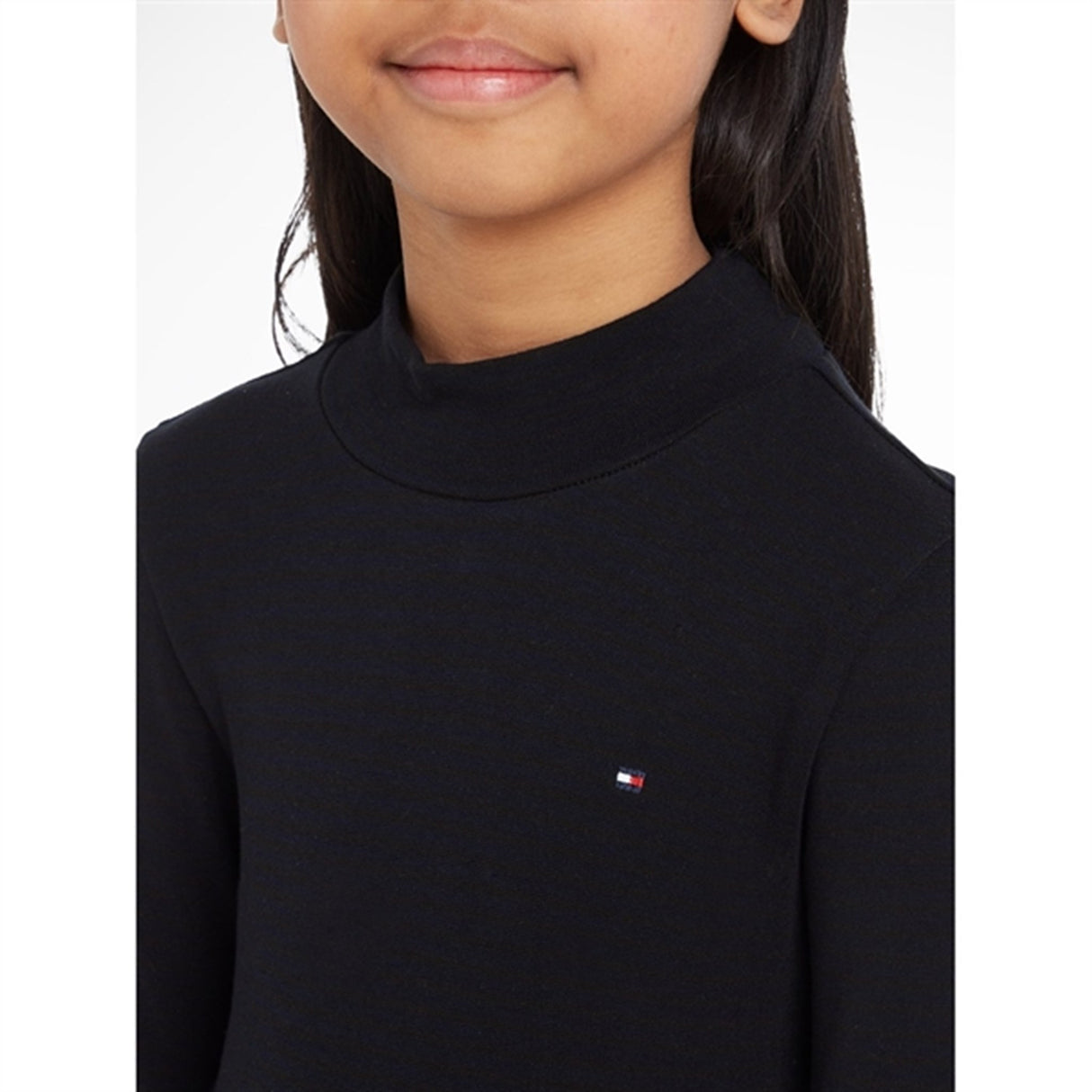 Tommy Hilfiger Stripe Mock Blouse Black / Desert Sky Stripe