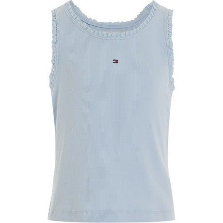 Tommy Hilfiger Essential Rib Lace Tank Top Breezy Blue