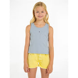 Tommy Hilfiger Essential Rib Lace Tank Top Breezy Blue