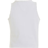 Tommy Hilfiger Essential Rib Lace Tank Top White