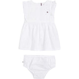 Tommy Hilfiger Baby Embroidery Dress White