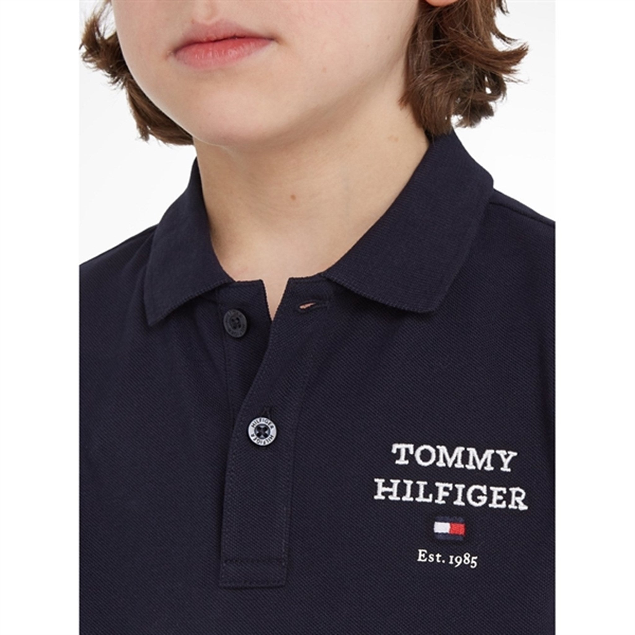 Tommy Hilfiger Th Logo SS Polo Desert Sky 6