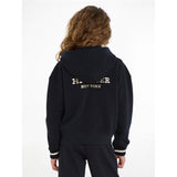 Tommy Hilfiger Monotype Foil Zip Thru Hoodie Desert Sky