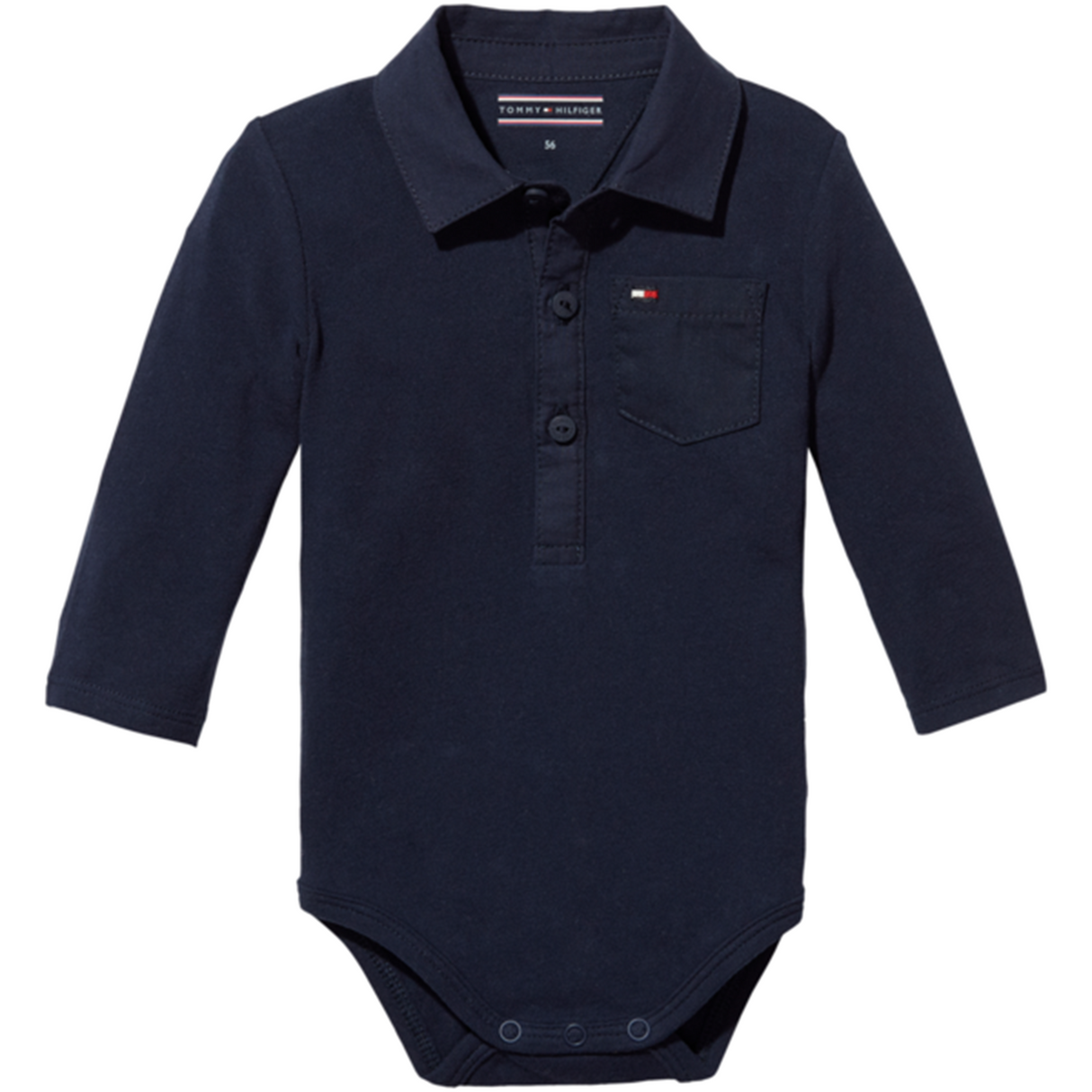 Tommy Hilfiger Baby Boy Poplin Body L/S Black Iris