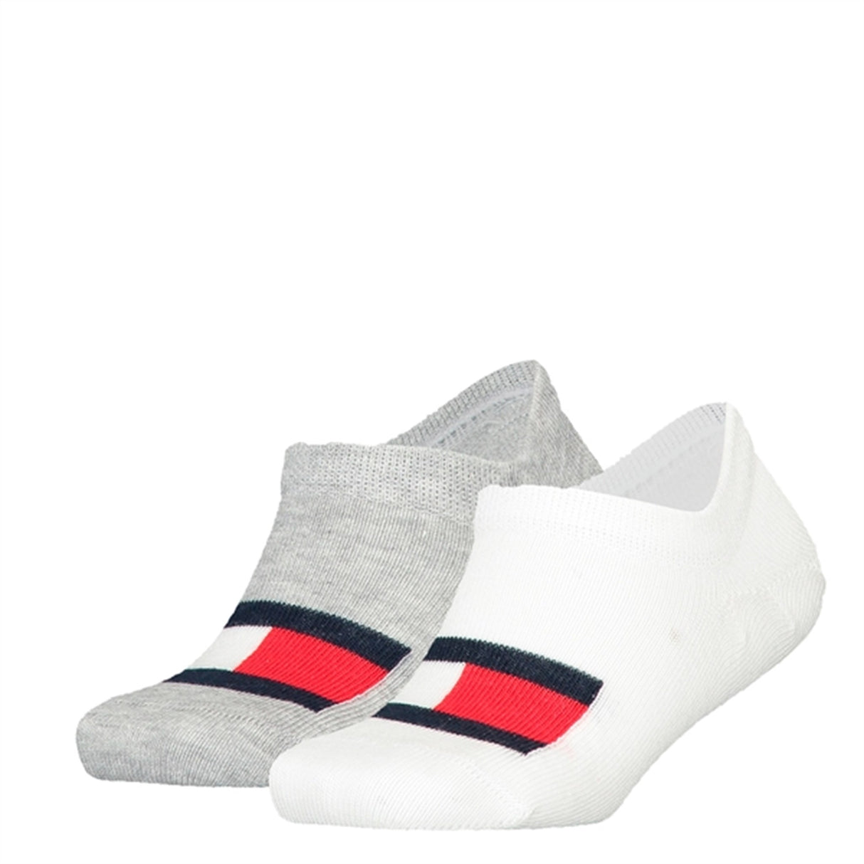 Tommy Hilfiger 2-Pack Footies Flag white/grey