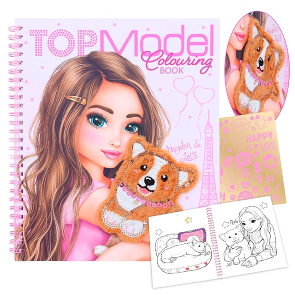 TOPModel Colouring Book Corgi 2