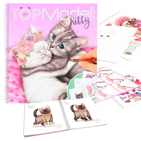 TOPModel Kitty Colouring Book 2