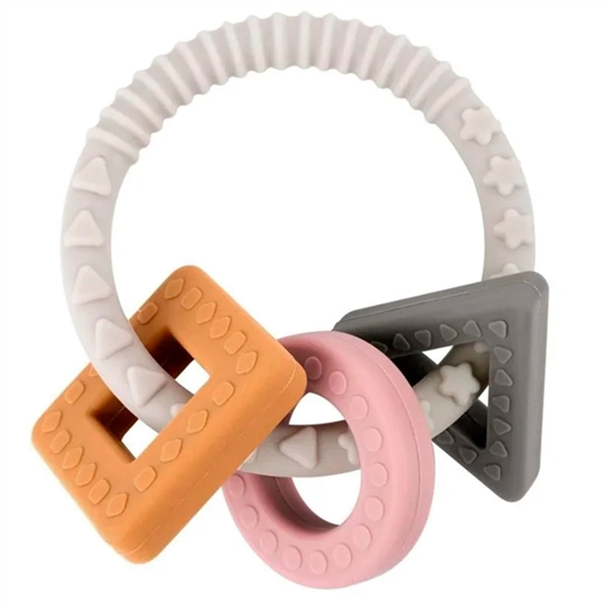 Haakaa Teething Ring Grey/Rosa/Light Brown