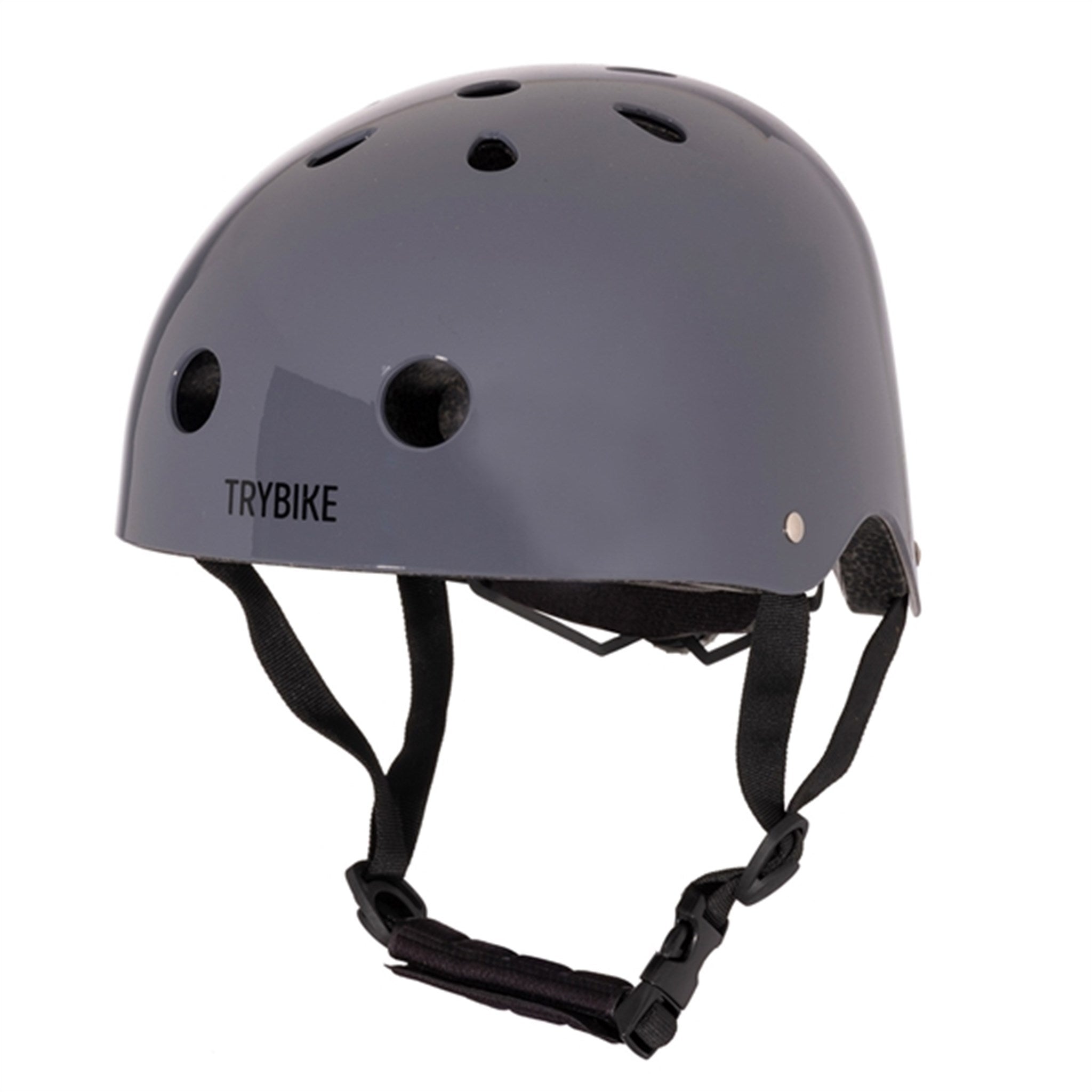 Trybike CoConut Graphite Grey Helmet Retro Look