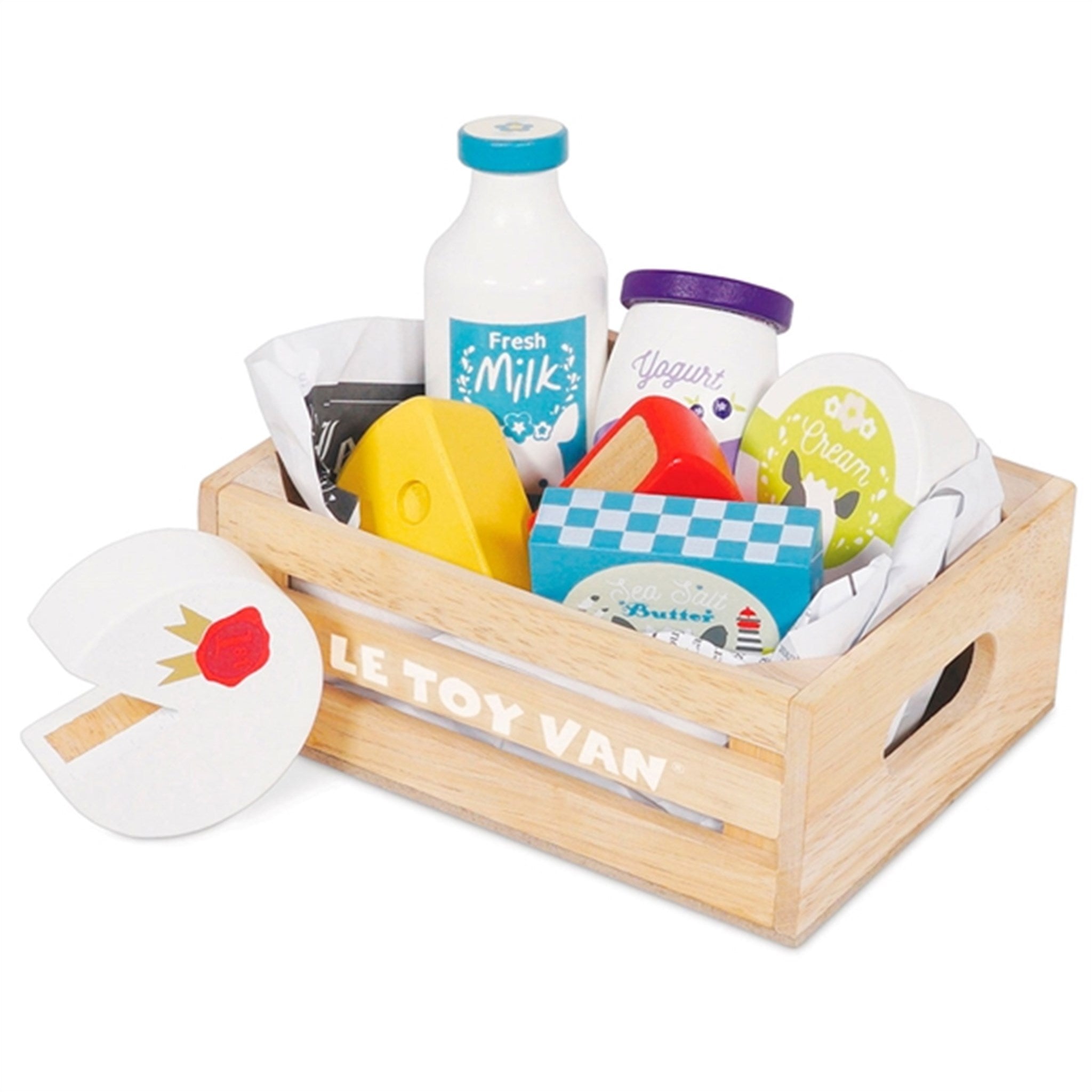 Le Toy Van Honeybake Cheese and Diary Market Crate