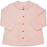 Copenhagen Colors Dusty Rose Twill Cardigan w. Heart