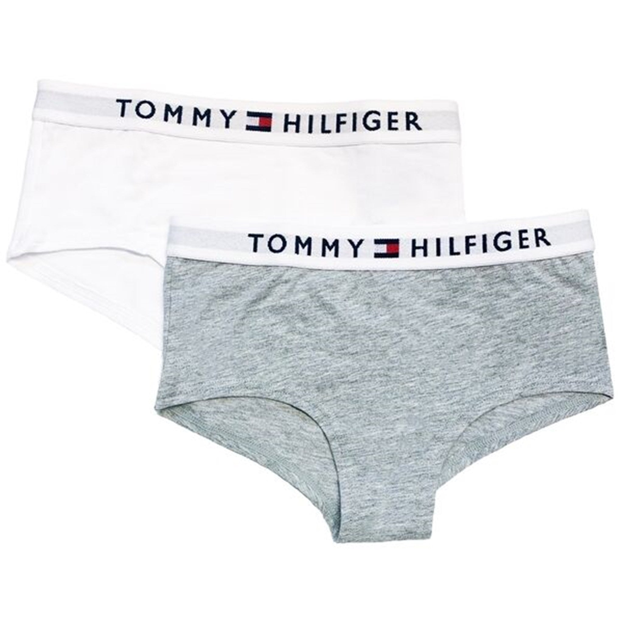 Tommy Hilfiger Shorty 2-pack Medium Grey Heather/White