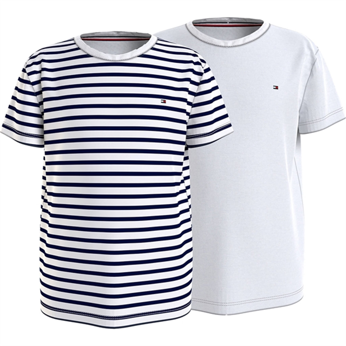 Tommy Hilfiger T-shirt Print 2-pack Desert Sky Breton/White