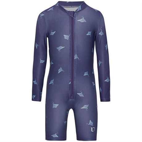 Vanilla COPENHAGEN Onesie UPF/SPF 50+ Skate Fish Deep Blue