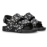 Calvin Klein Logo All Over Velcro Sandal Black 2