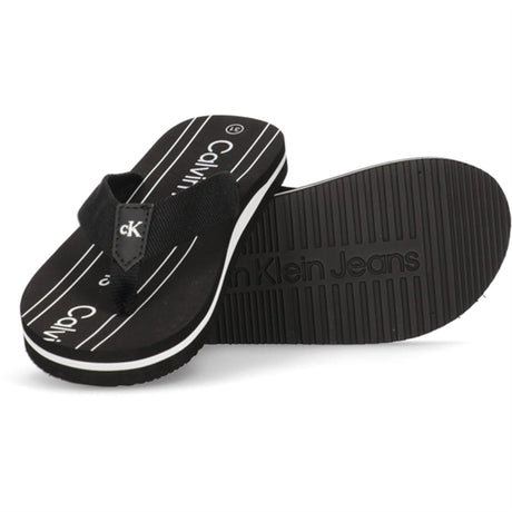 Calvin Klein Logo Flip Flop Black