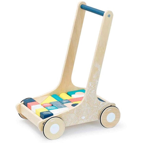 Vilac Wooden Walker with Blocks