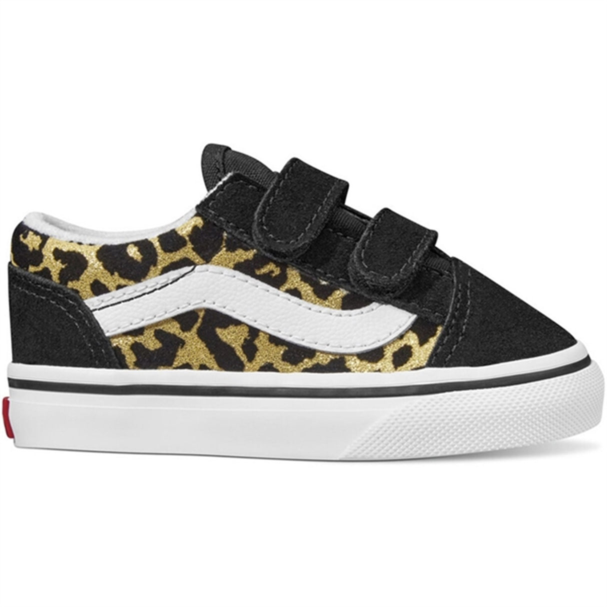 VANS TD Old Skool V Sneakers Flocked Leopard Black/True White