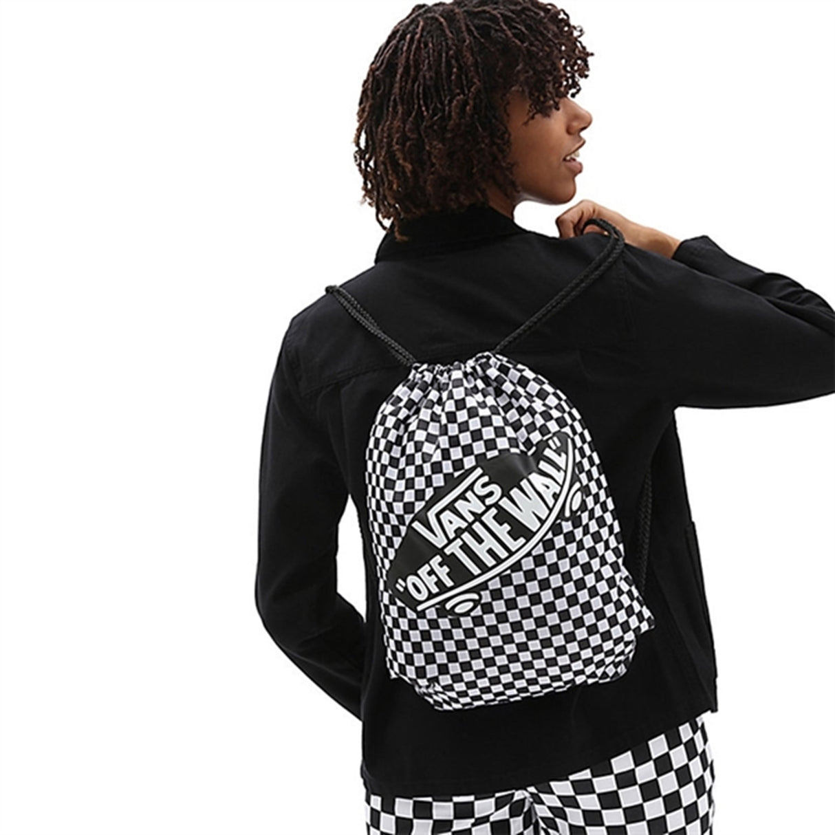 VANS WM Benched Bag Black/White Checkerboard 2