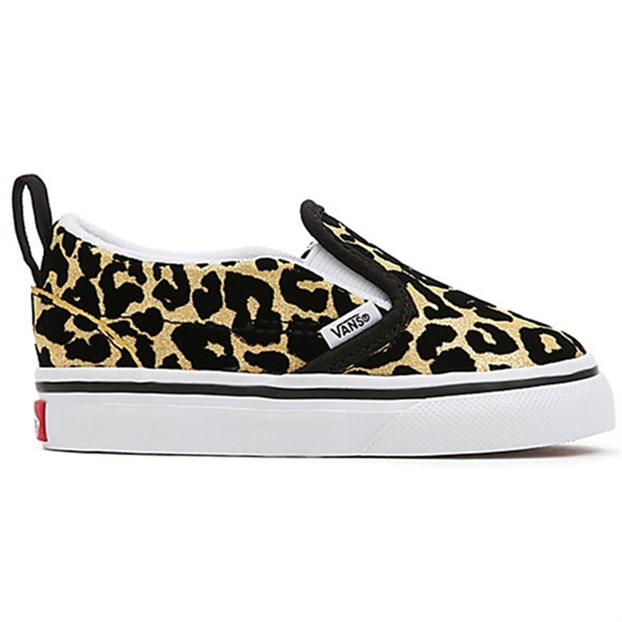 VANS TD Slip-On V Sneakers Flocked Leopard Black/True White